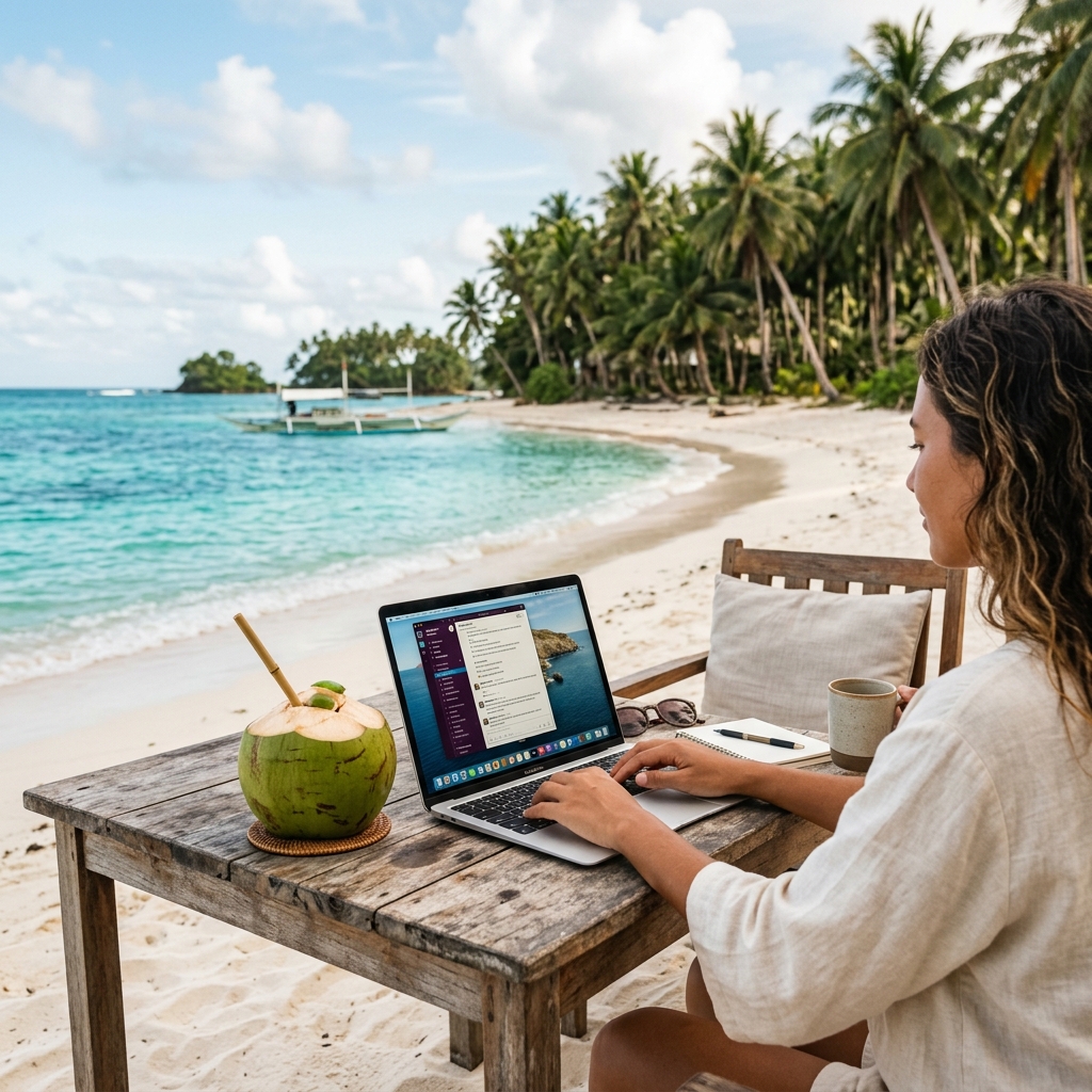 Beach office, Siargao
